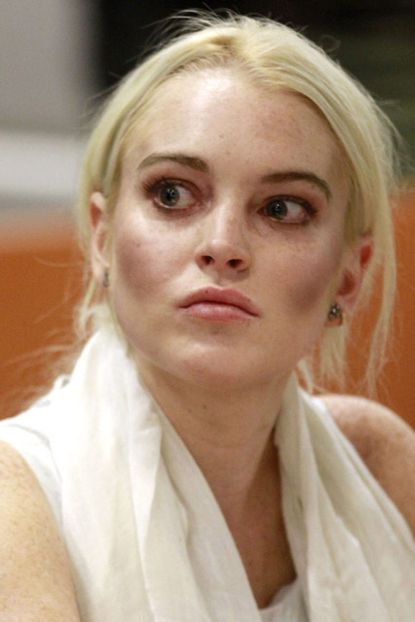Lindsay Lohan - Troubled Lindsay Lohan handcuffed at court probation hearing - Troubled Lindsay Lohan handcuffed - Lindsay Lohan arrested - Lindsay Lohan Court - Marie Claire - Marie Clarie UK