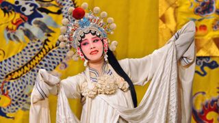 Actors of the Beijing Opera Troupe perform the famous story "Legend of the White Snake" at the Huguang Theatre on May 7, 2012.