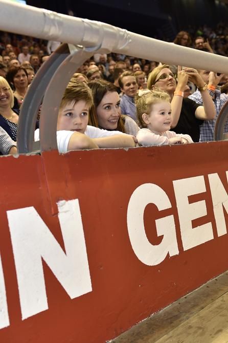 Mark Cavendish's family watch on