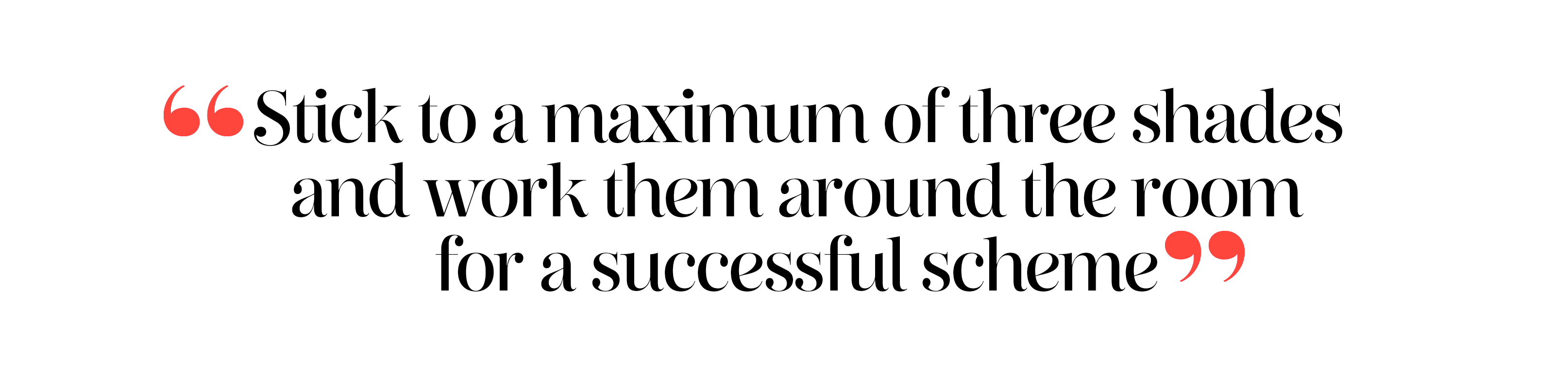 Animated pull quote on colour use