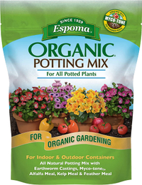 Espoma organic potting mix, Amazon