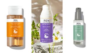 an image of british skincare brands REN skincare products