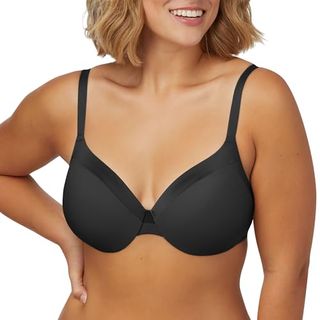 Maidenform Damen Comfort Devotion – BH mit extra Abdeckung, Schwarz, 38b