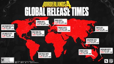 Borderlands 4 release times