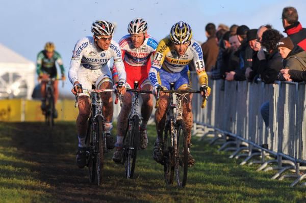 Zdenek Stybar, Klaas Vantornout, and Rob Peeters