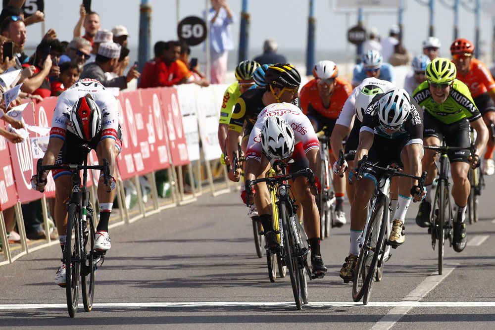 Alexander Kristoff (UAE Team Emirates) wins stage 1 of the 2019 Tour of Oman