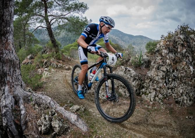 Swiss rider Fabian Giger started his 2014 season with a win at the Cyprus Sunshine Cup Afxentia stage race.
