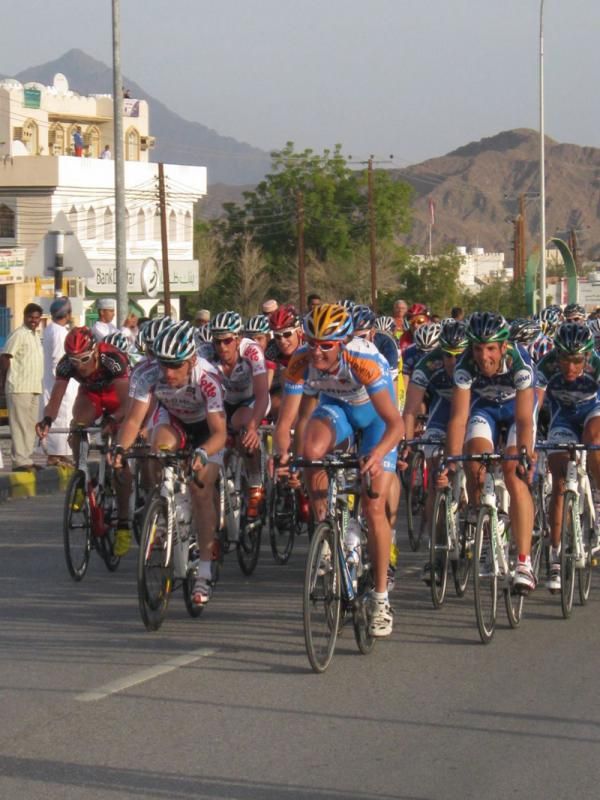 Johan Van Summeren leads the bunch