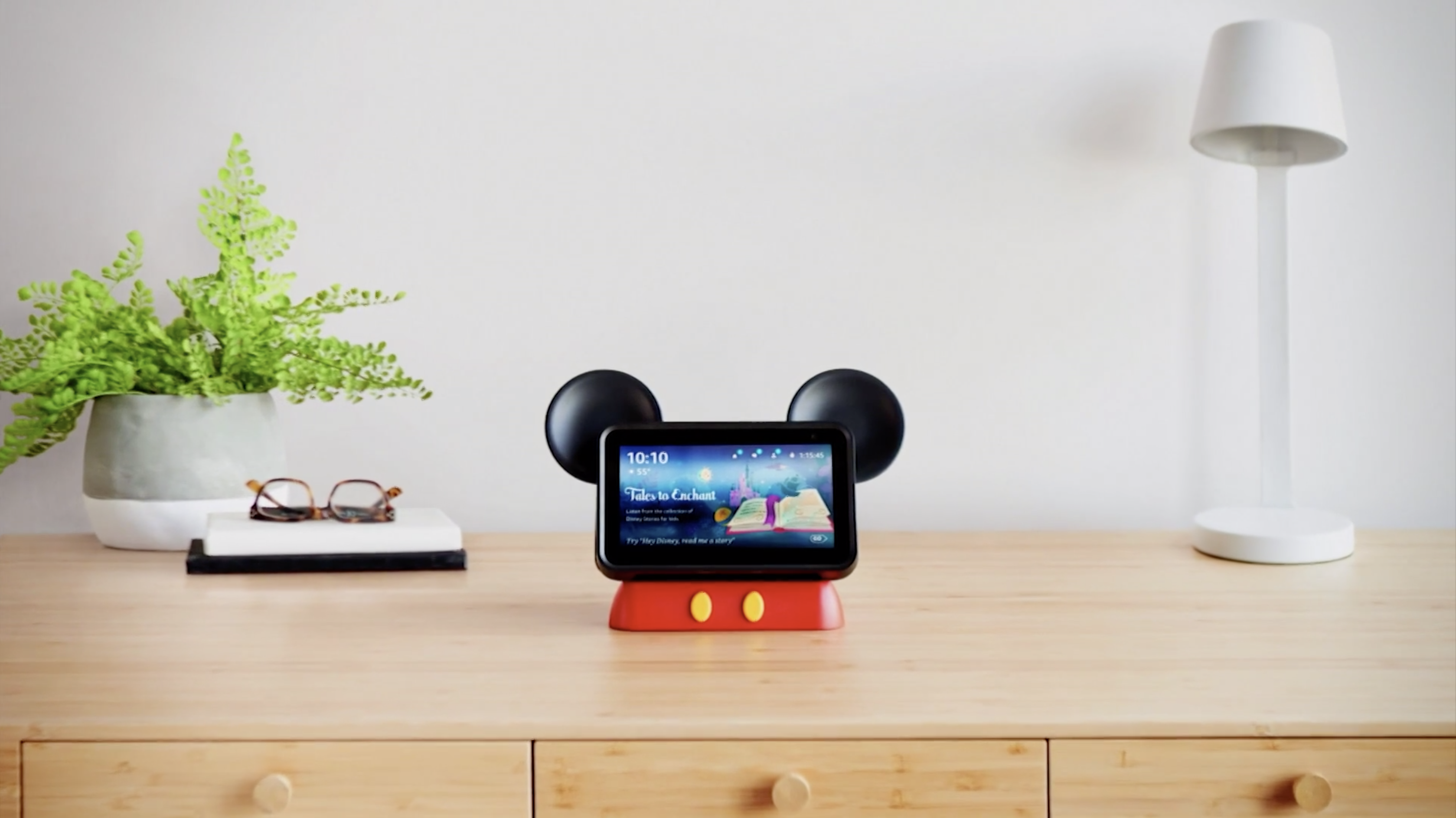 Mickey inspired stand in Echo Show 5 shown off at Amazon event