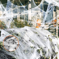 Halloween Cobweb and Spiders Decoration | £2.69 at Amazon