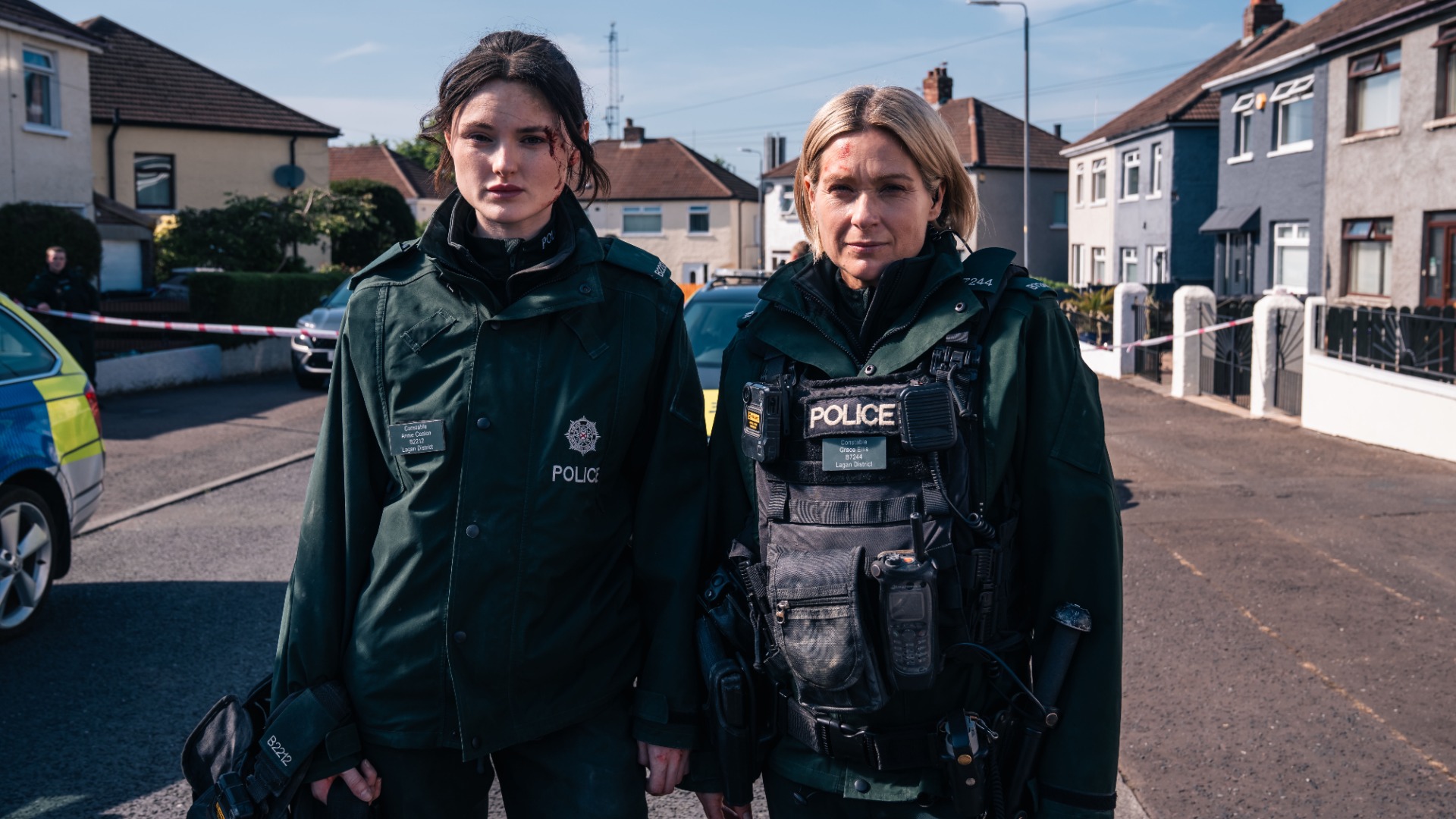 Katherine Devlin as Annie Conlon and Sian Brooke as Grace Ellis in Blue Lights