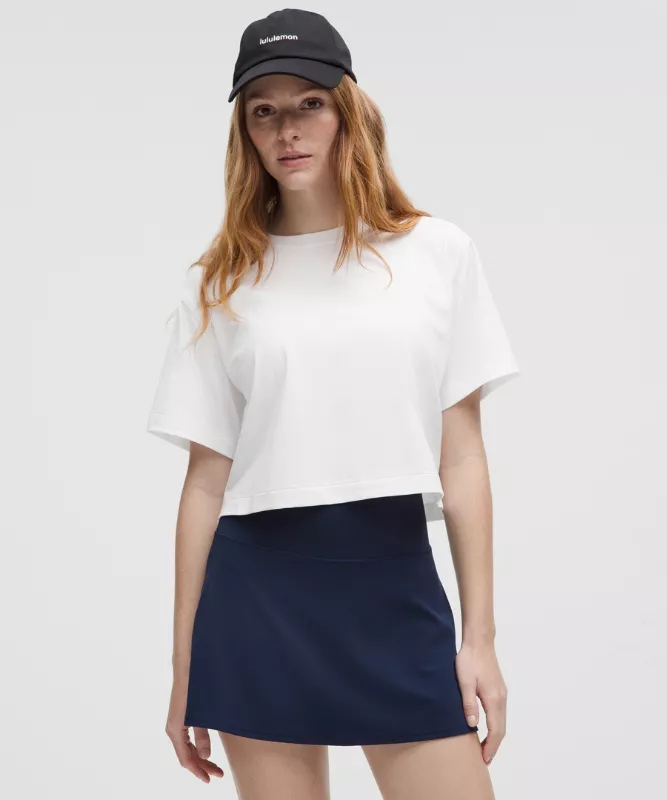 All Yours Organic Cotton Cropped T-Shirt - White - M