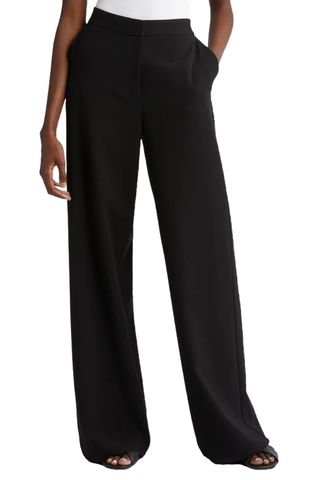 Flat Front Wide Leg Pants