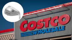 A Costco logo, with a Kirkland wedge in the corner