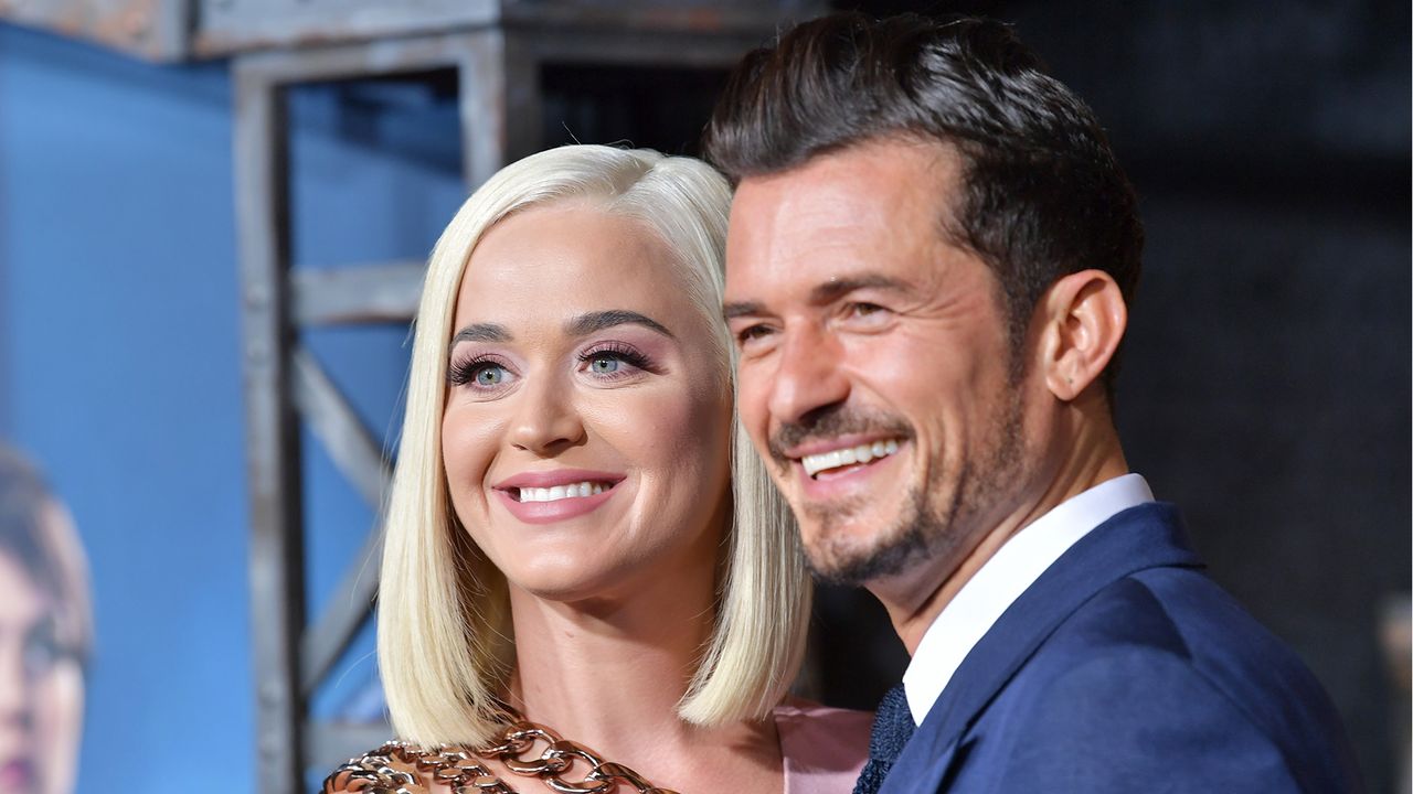 HOLLYWOOD, CALIFORNIA - AUGUST 21: Katy Perry and Orlando Bloom arrive at the LA Premiere Of Amazon&#039;s &quot;Carnival Row&quot; at TCL Chinese Theatre on August 21, 2019 in Hollywood, California. (Photo by Amy Sussman/FilmMagic,)