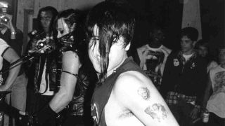 Misfits Glenn Danzig performing onstage in the early 1990s