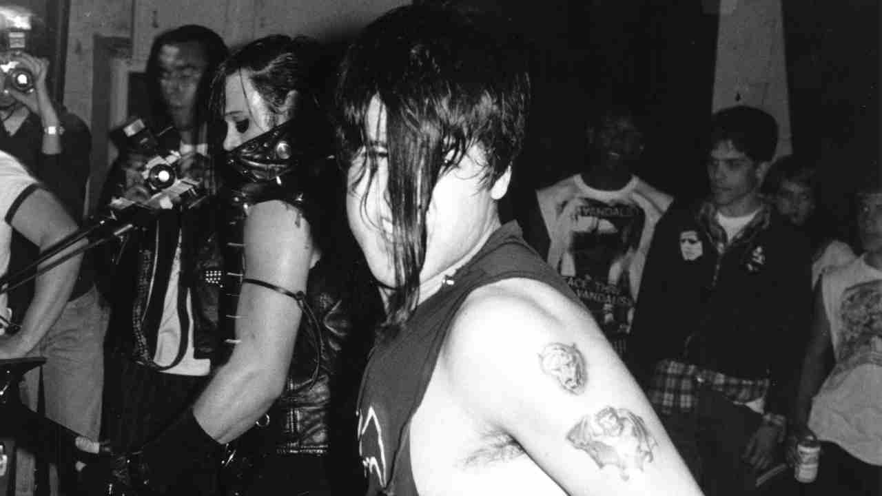 Misfits Glenn Danzig performing onstage in the early 1990s