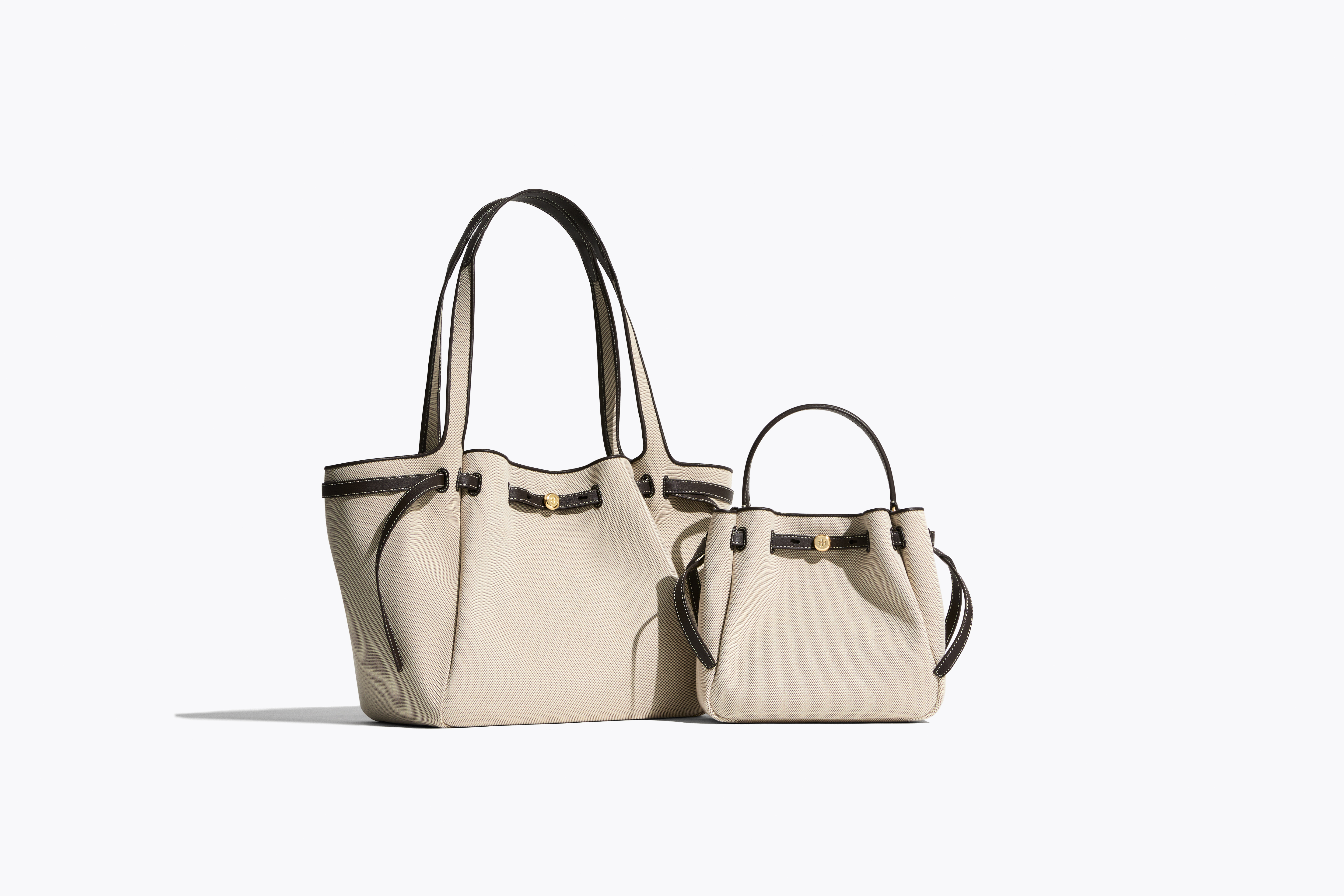 The Tory Burch Romy tote and bucket bag