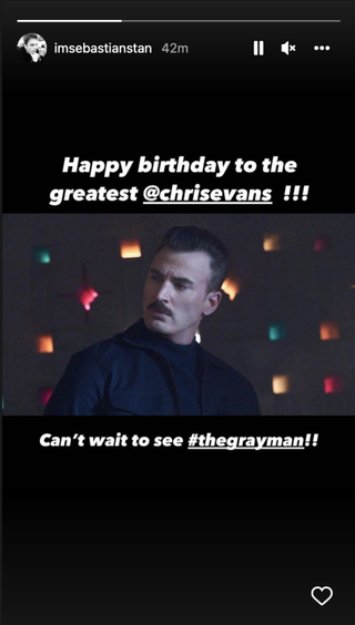 Sebastian Stan's Birthday post to Chris Evans