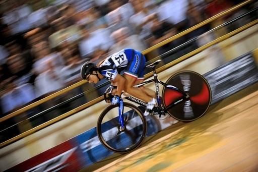 Italy's Elisa Frisoni competes during the women's 200m time trial