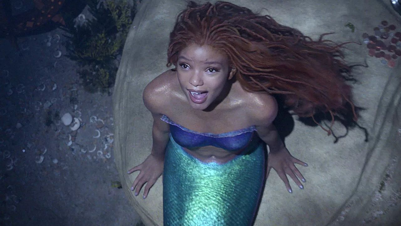 Halle Bailey playing Ariel in The Little Mermaid live action remake