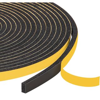 yellow and black adhesive weatherstripping