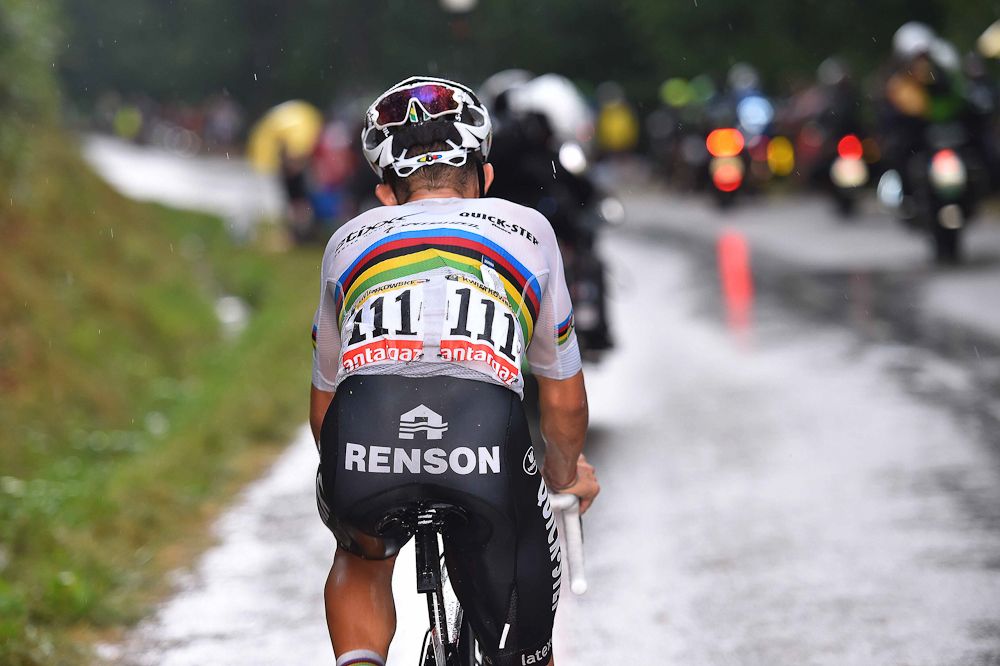 Michal Kwiatkowski made a solo attempt during stage 12.