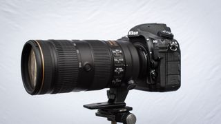 A side profile of the Nikon D850