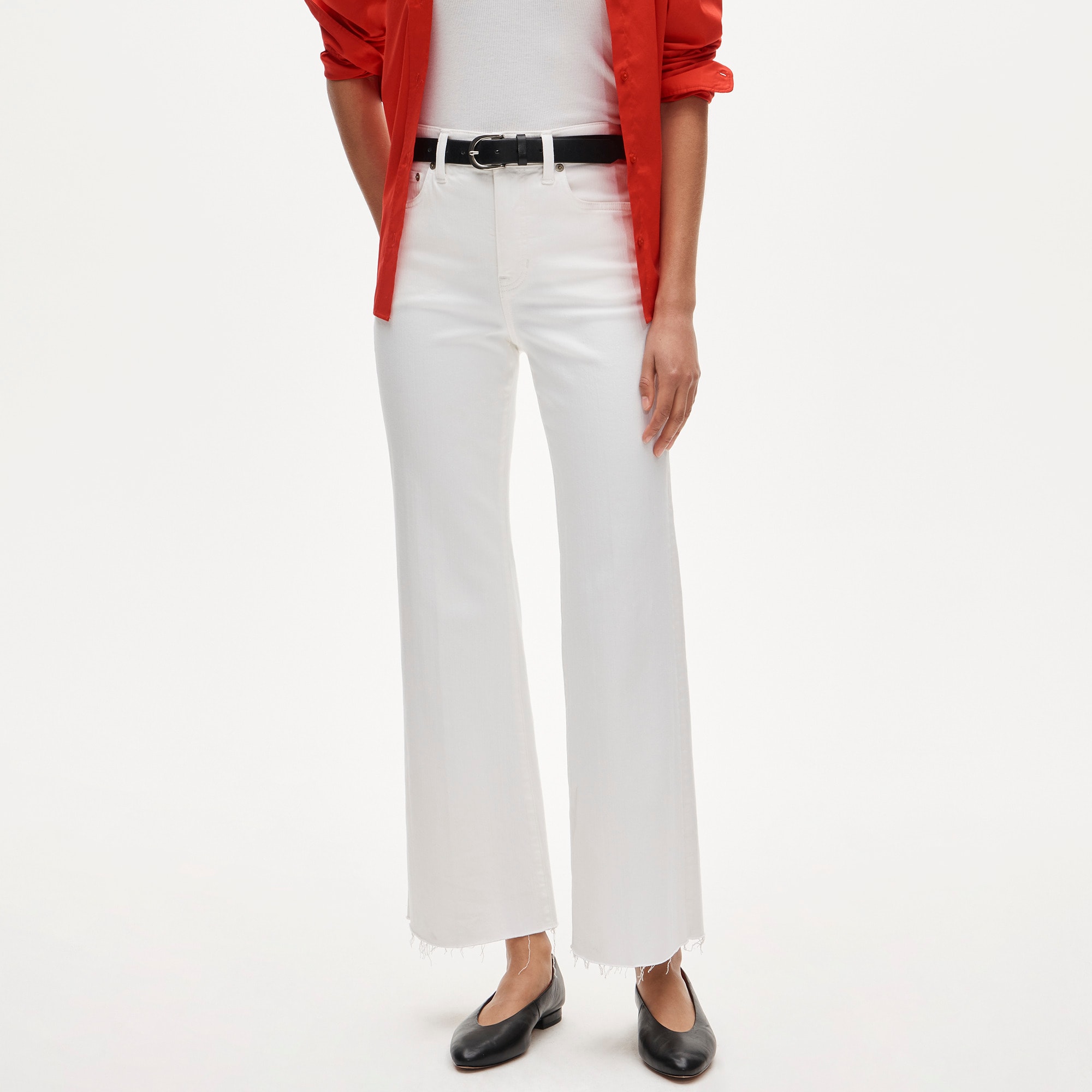 Charley Kickout Cropped Jean in Super-Stretch