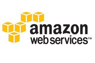 Amazon Web Services logo on a white background
