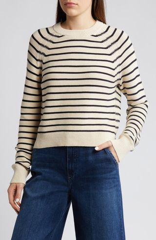 Lillie Mozart Stripe Cotton Sweater