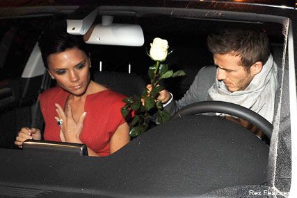 David and Victoria Beckham - The Beckhams&#039; romantic date night - David Beckham - Victoria Beckham Celebrity News - Marie Claire 