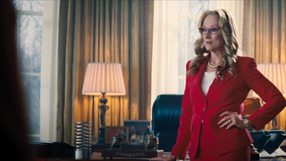 Meryl Streep as the president in Don't Look Up