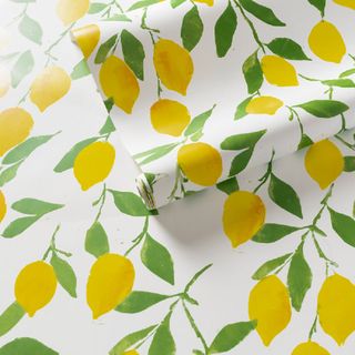Lemon themed wallpaper