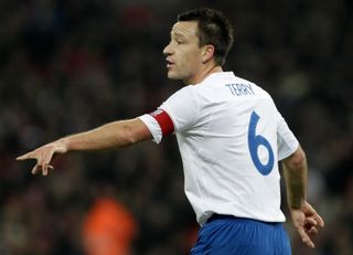 John Terry captaining England in 2011