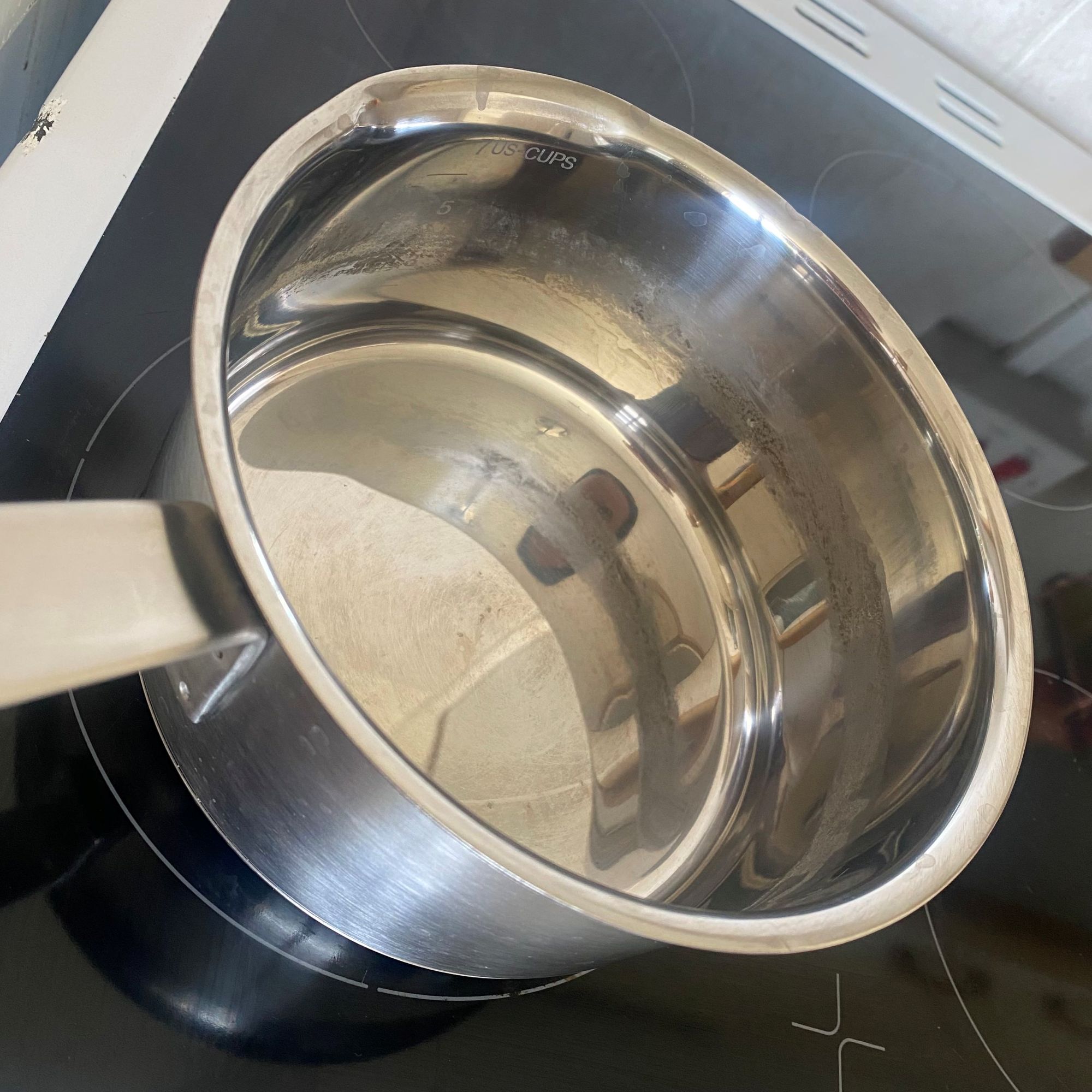 rice residue on IKEA saucepan
