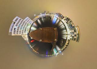 So-called ‘little planet’ photos are one way to use 360° cameras. Image: CC0 Creative Commons