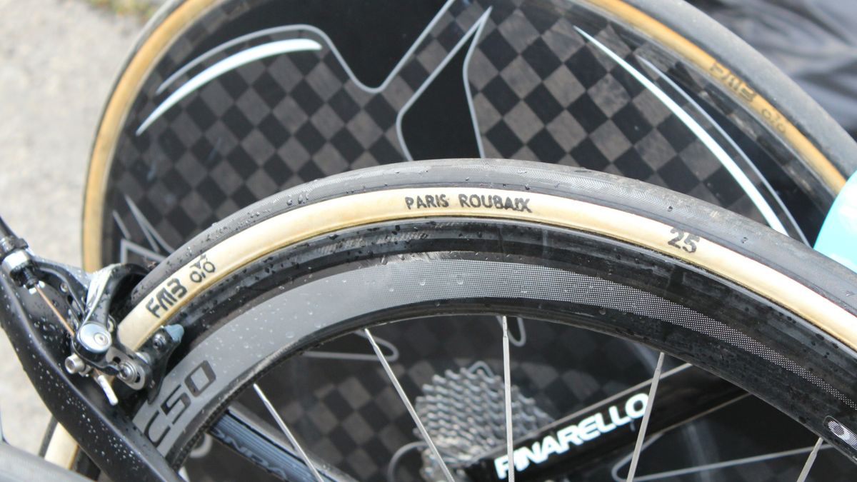It's not Paris-Roubaix yet, but the handmade tubulars from FMB are already in use.