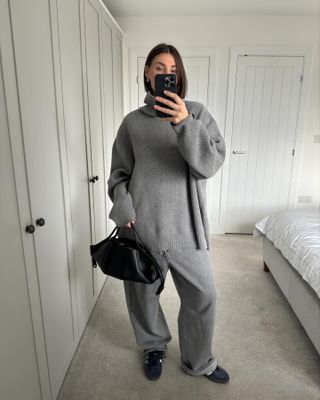 all grey outfits