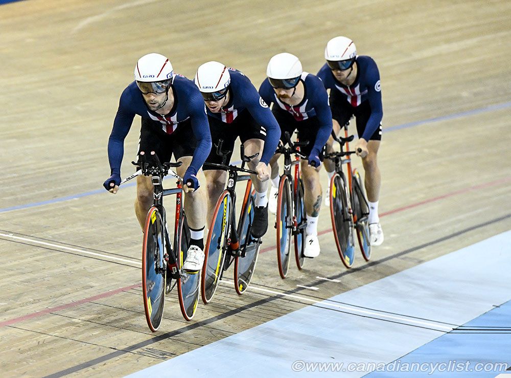 Men's Team Pursuit - USA finished 4th