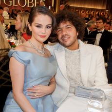 Selena Gomez and Benny Blanco attend the Golden Globes