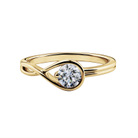Pandora Brilliance Ring in Gold with 0.50 carat | Pandora