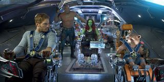 Guardians of the Galaxy inside spaceship during Vol. 2