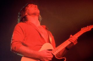 Ronnie Montrose performs onstage at the Aragon Ballroom in Chicago, Illinois on March 4, 1978