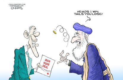 Obama cartoon World Iran nuclear deal