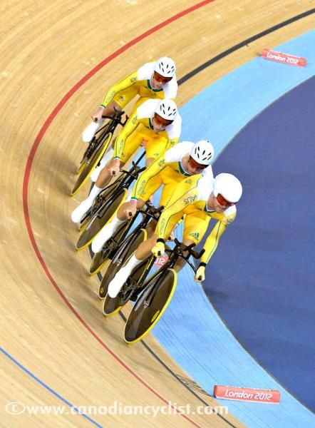 Australia took team pursuit silver