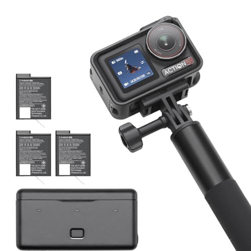 Osmo Action 5 Pro with Extension Rod and Battery Case