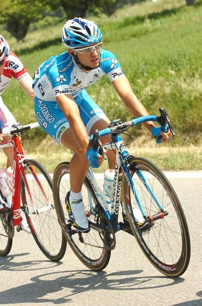Gianluca Brambilla (Colnago CSF Inox) in the breakaway on stage 3 of the Giro d'Italia