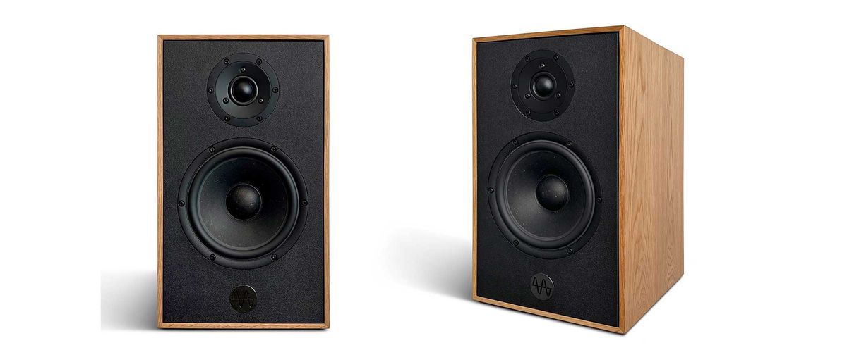 Atlas &amp; Hurd Tempest speakers on white background