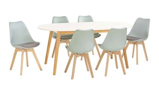 dining table with chairs and dining theme